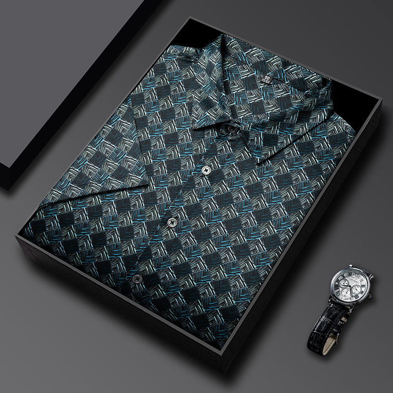 Luxury Skincare Daily - Luxurious Silk Print Shirts For Men