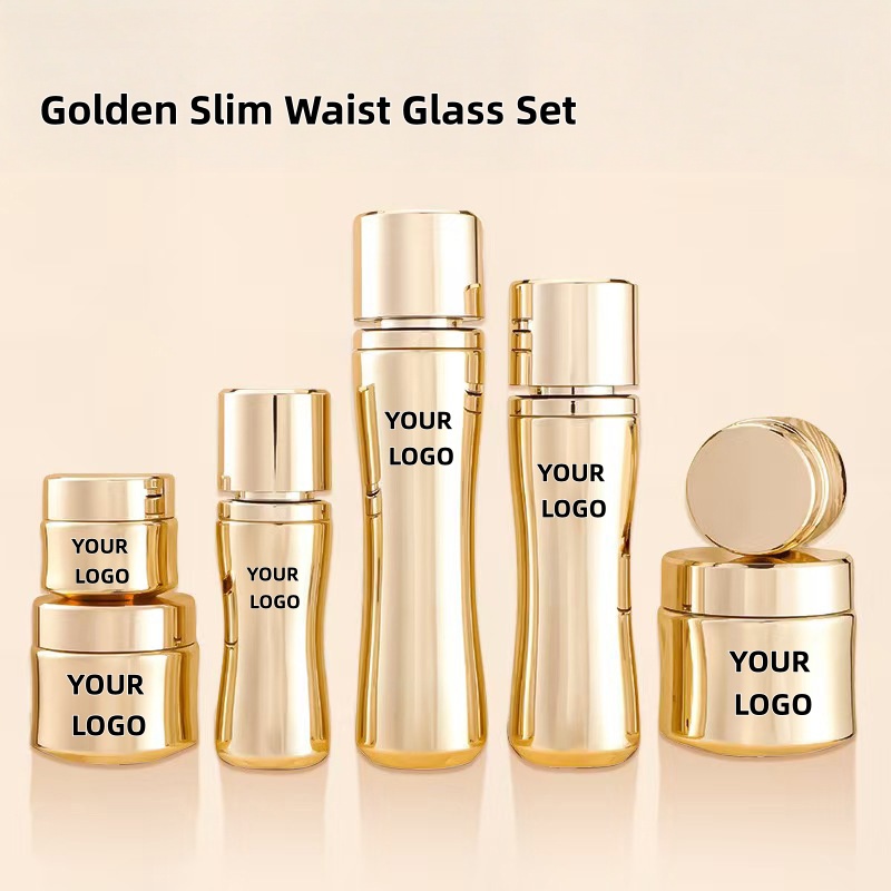 Luxury Skincare Jars - 【Logo Custom】1Pcs Luxury Electroplated Cosmetics Skincare