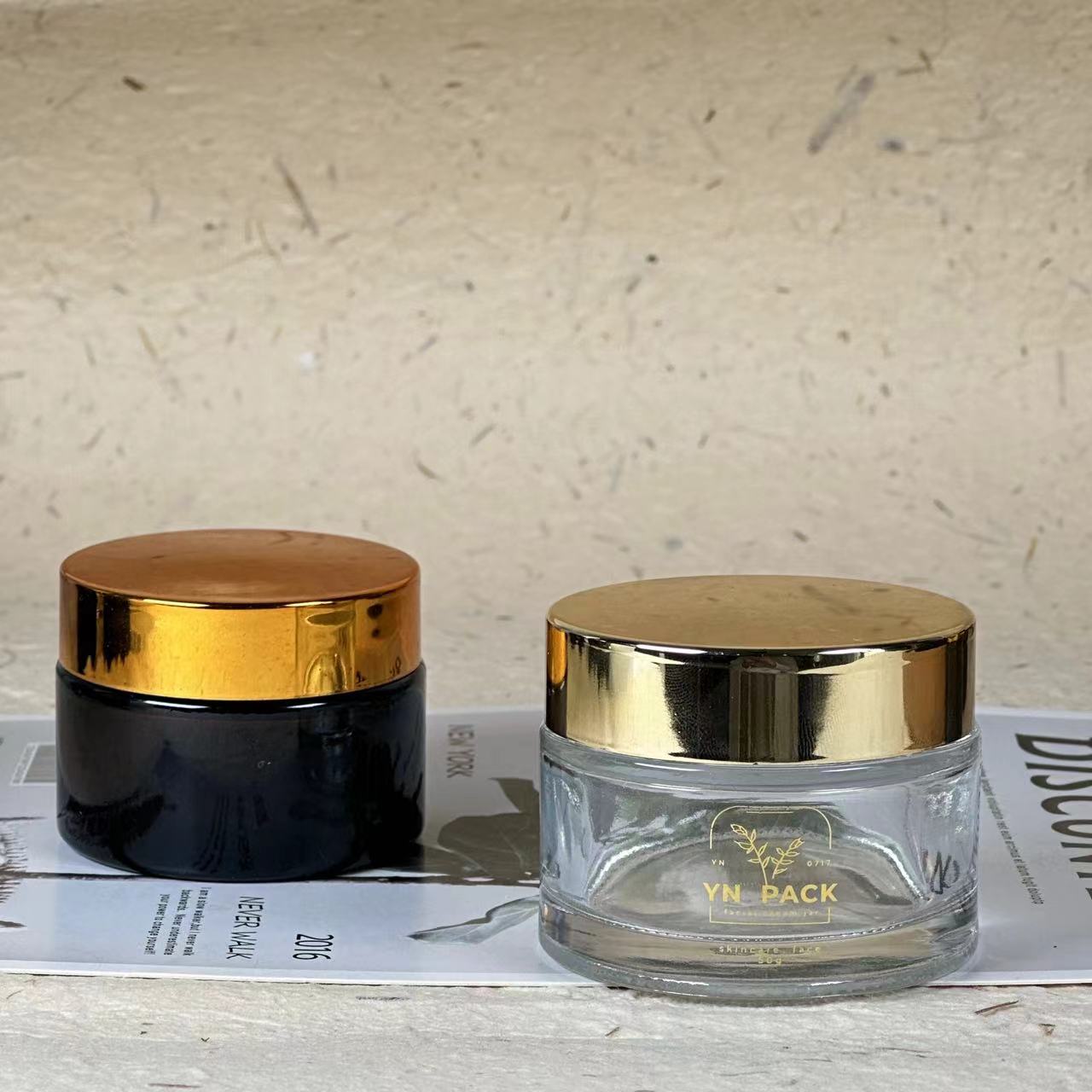 luxury glass jar Wholesa frost - Luxury Skincare Jars incelemesi ve fiyatı