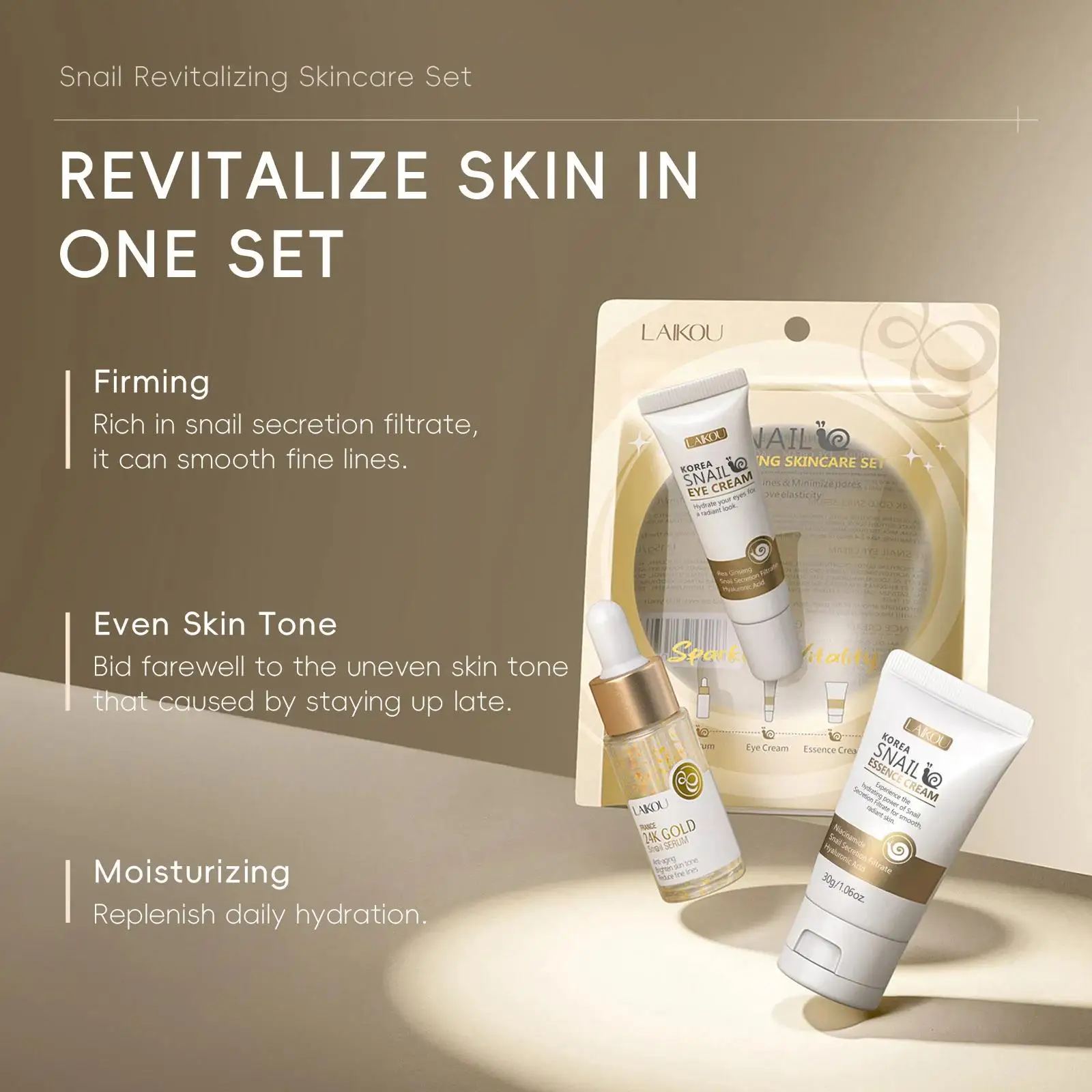 24K Gold Snail Repair Serum Ey - Luxury Skincare Serum incelemesi ve fiyatı