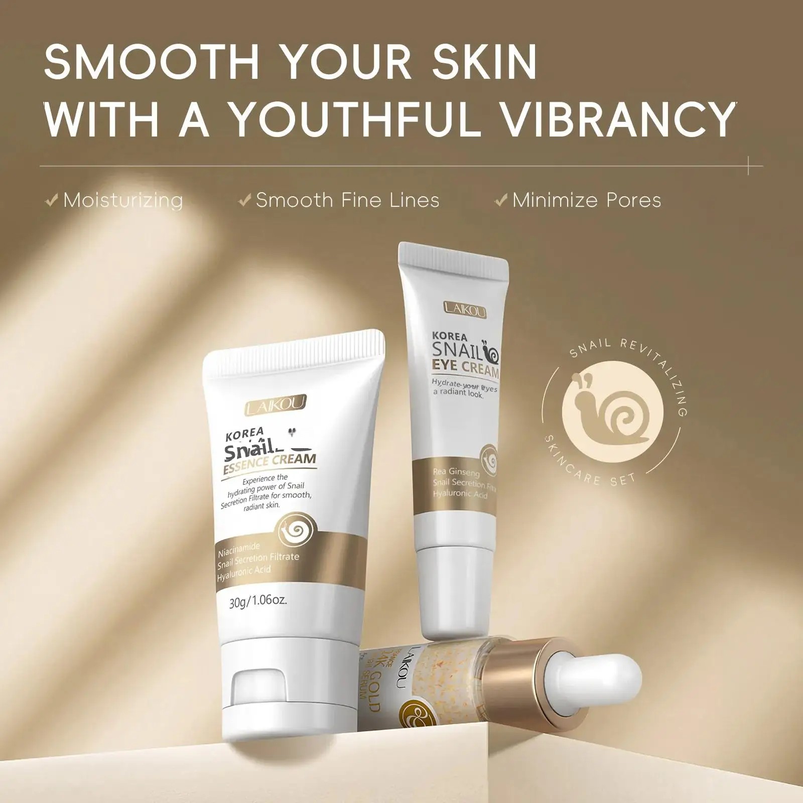 24K Gold Snail Repair Serum Ey - Luxury Skincare Serum incelemesi ve fiyatı