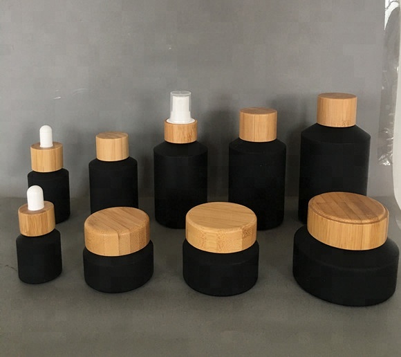 60pcs 120ml black matte glass  - Luxury Skincare Jars incelemesi ve fiyatı