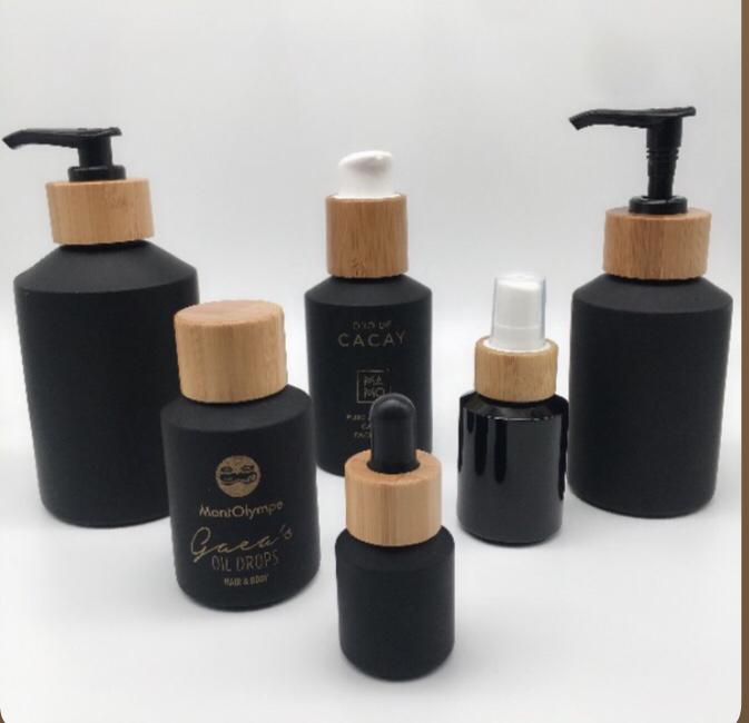 60pcs 120ml black matte glass  - Luxury Skincare Jars incelemesi ve fiyatı