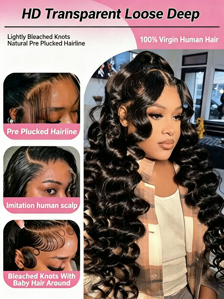 13x6 HD Loose Deep Wave Lace F - Luxury Skincare Daily incelemesi ve fiyatı