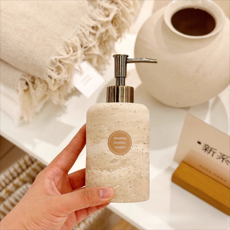 Natural Stone Lotion Dispenser - Luxury Skincare Jars incelemesi ve fiyatı